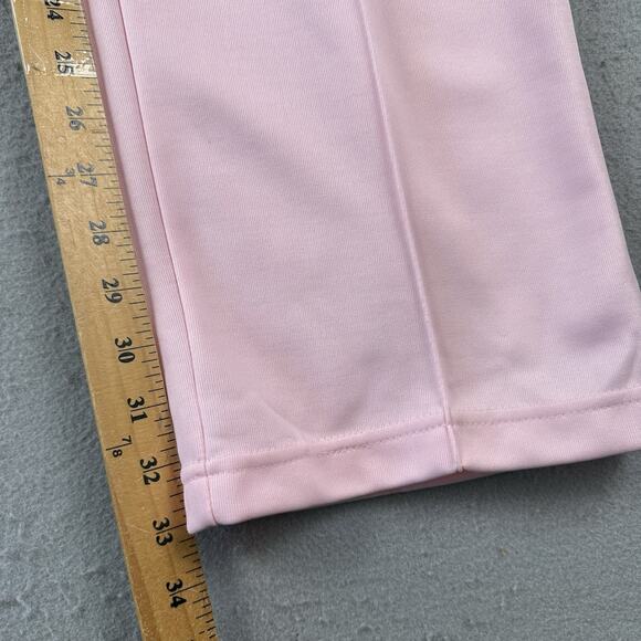 Vtg 80s Adidas Track Pants Large Pink Straight Leg Draw String Elastic Waist‎ - Picture 13 of 16